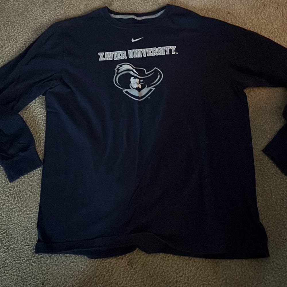 Xavier musketeer long sleeve nike t-shirt